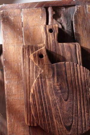 Photo for Close - up of old wooden chest - Royalty Free Image