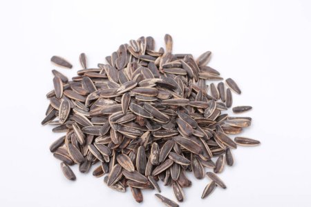 Photo for Flax seeds on a white background - Royalty Free Image