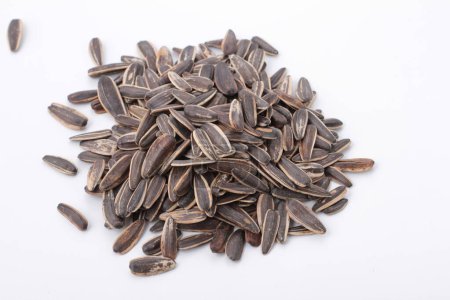 Photo for Sunflower seeds isolated on white background - Royalty Free Image