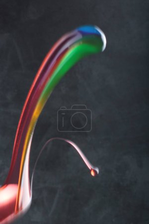 Photo for Colorful smoke on a black background - Royalty Free Image
