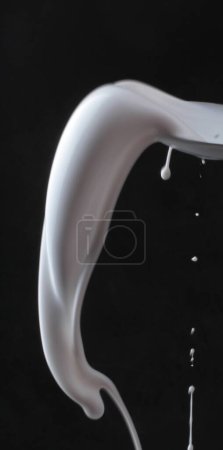 Photo for Drop of water on a black background - Royalty Free Image
