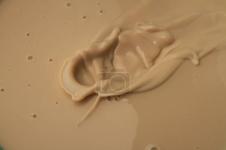 Photo for Milk Splash in Milk Pool - Royalty Free Image