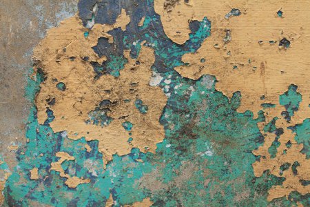 Photo for Rusty metal surface with peeling paint - Royalty Free Image