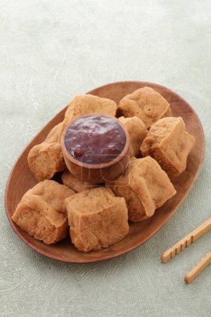 Photo for Tahu sumedang is a Sundanese deep-fried tofu from Sumedang, West Java, Indonesia. It was first made by a Chinese Indonesian named Ong Kino. It has some different characteristics from other tofu. - Royalty Free Image