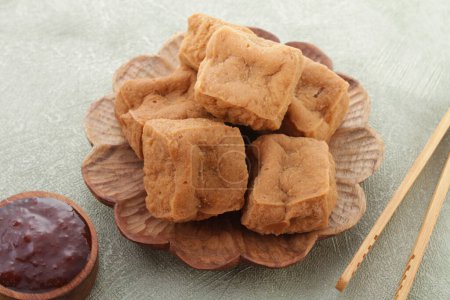 Photo for Tahu sumedang is a Sundanese deep-fried tofu from Sumedang, West Java, Indonesia. It was first made by a Chinese Indonesian named Ong Kino. It has some different characteristics from other tofu. - Royalty Free Image