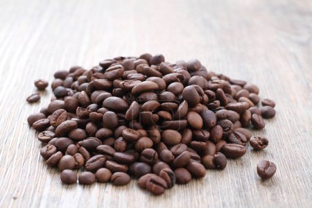 Photo for Heap of roasted coffee beans - Royalty Free Image