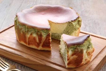 Foto de Delicioso pastel de matcha casero - Imagen libre de derechos