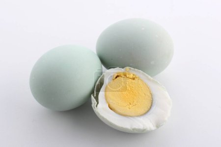 Photo for Close up of a white and yellow eggs - Royalty Free Image