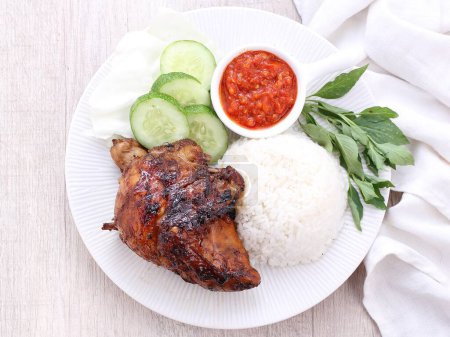 Photo for Chicken with rice and vegetables - Royalty Free Image