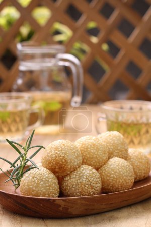 Photo for Sesame seeds with oil and fresh sesame - Royalty Free Image