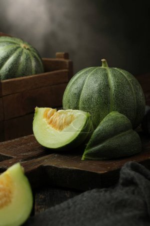 Photo for Fresh melon in basket - Royalty Free Image