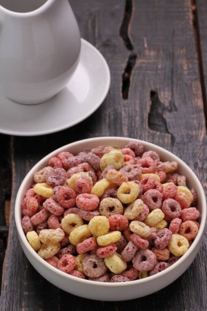 Photo for A closeup shot of a delicious breakfast cereal - Royalty Free Image