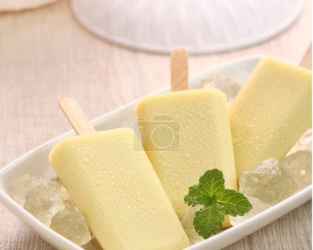 Photo for Fresh ice cream popsicles - Royalty Free Image