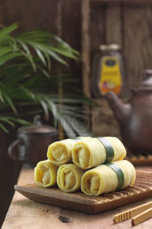 Photo for Traditional chinese dessert, rice noodles - Royalty Free Image
