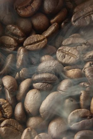 Photo for Roasted coffee beans, close up shot - Royalty Free Image