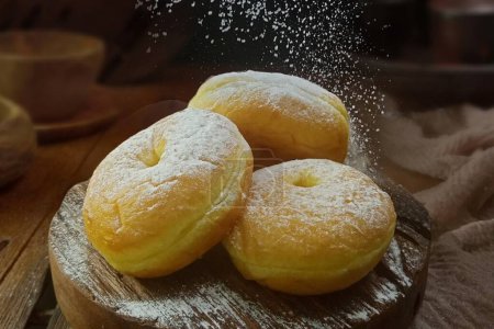 Photo for Delicious donuts in the market - Royalty Free Image