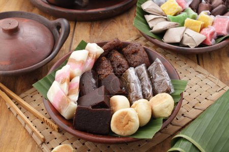 Photo for The term "dodol" believed as a word of Sundanese origin, which in Old Javanese also known as "dwadal", whereas in modern Javanese it is called jenang. - Royalty Free Image