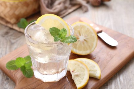 Photo for Refreshing drink with lemon and lime - Royalty Free Image