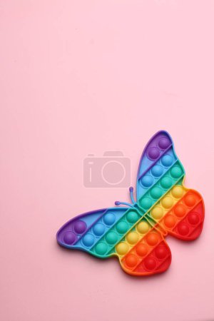 Photo for Colorful butterfly on white background. lgbt symbol - Royalty Free Image