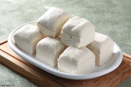 Photo for White tofu on a bowl - Royalty Free Image