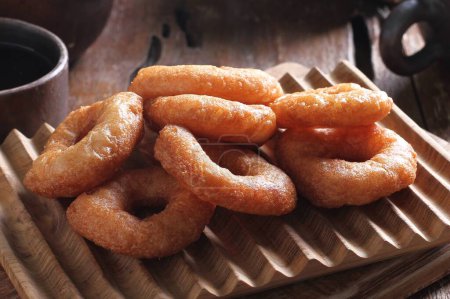 Photo for Fried squid rings with salt - Royalty Free Image