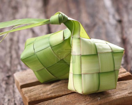 Photo for Rice rice in bamboo leaf - Royalty Free Image