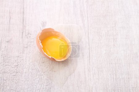 Photo for Boiled egg on a white background - Royalty Free Image