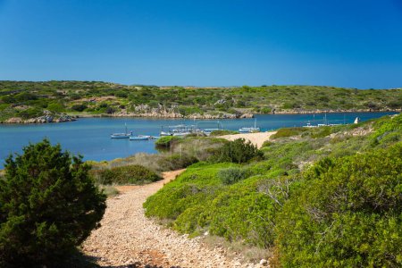 Seascape, landscape of the beautiful Spanish island of Menorca, outdoor shot