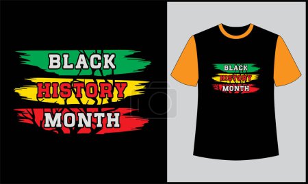 Téléchargez les photos : Black history month typography retro vintage illustration vector t shirt design - en image libre de droit