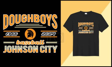 Téléchargez les photos : Doughboy typographie t-shirt design illustration base boule vecteur design - en image libre de droit