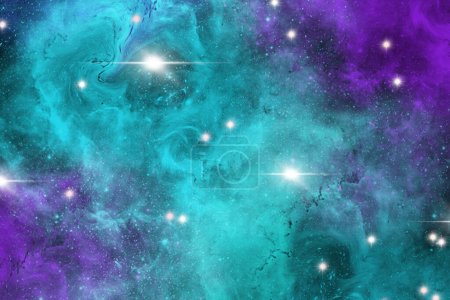 Téléchargez les photos : Étoiles d'une planète et d'une galaxie dans un espace libre Éléments de cette image fournis par la NASA - en image libre de droit