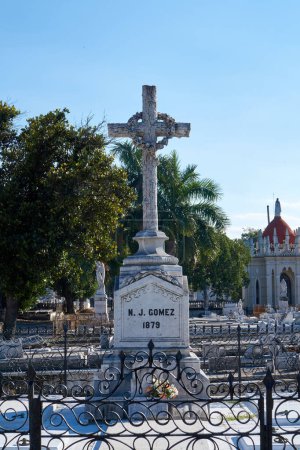 Photo for The Coln cemetery is declared a National Monument of Cuba. With its 57 hectares, it is the most important cemetery in the country. - Royalty Free Image