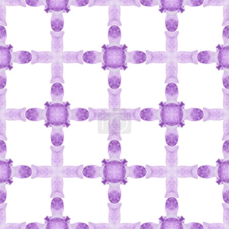 Photo for Organic tile. Purple original boho chic summer design. Textile ready pleasing print, swimwear fabric, wallpaper, wrapping. Trendy organic green border. - Royalty Free Image