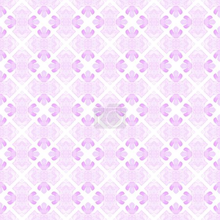 Photo for Green geometric chevron watercolor border. Purple sublime boho chic summer design. Textile ready comely print, swimwear fabric, wallpaper, wrapping. Chevron watercolor pattern. - Royalty Free Image