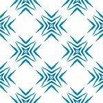 Oriental arabesque hand drawn border. Blue wondrous boho chic summer design. Arabesque hand drawn design. Textile ready powerful print, swimwear fabric, wallpaper, wrapping.