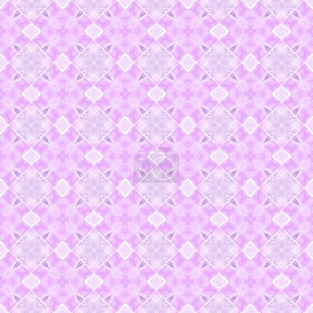 Medallion seamless pattern. Purple awesome boho chic summer design. Textile ready unique print, swimwear fabric, wallpaper, wrapping. Watercolor medallion seamless border.