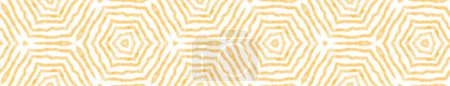 Geometrisches nahtloses Muster. Gelber symmetrischer Kaleidoskop-Hintergrund. extra dekoratives Gestaltungselement für den Hintergrund. Handgezeichnete geometrische nahtlose Gestaltung.