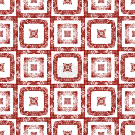 Geometric seamless pattern. Wine red symmetrical kaleidoscope background. Textile ready amusing print, swimwear fabric, wallpaper, wrapping. Hand drawn geometric seamless design.