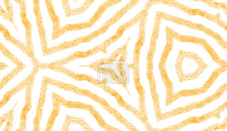Chevron Streifen-Design. Gelber symmetrischer Kaleidoskop-Hintergrund. Textilfertiger bemerkenswerter Druck, Bademodenstoff, Tapete, Verpackung. Geometrisches Chevron-Streifen-Muster.