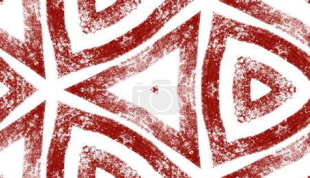 Ikat repeating swimwear design. Wine red symmetrical kaleidoscope background. Textile ready sightly print, swimwear fabric, wallpaper, wrapping. Summer ikat sweamwear pattern.