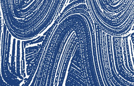Illustration for Grunge texture. Distress indigo rough trace. Exceptional background. Noise dirty grunge texture. Unequaled artistic surface. Vector illustration. - Royalty Free Image