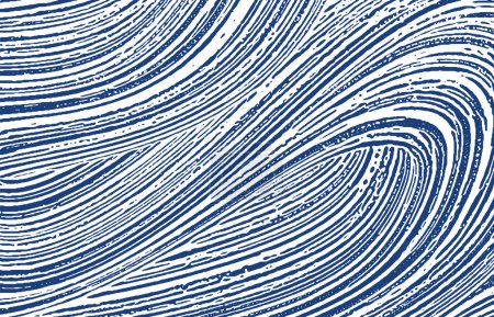 Illustration for Grunge texture. Distress indigo rough trace. Exceptional background. Noise dirty grunge texture. Exquisite artistic surface. Vector illustration. - Royalty Free Image