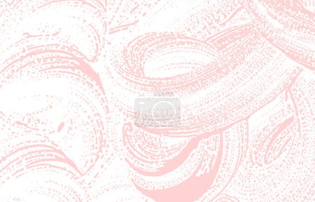 Illustration for Grunge texture. Distress pink rough trace. Fascinating background. Noise dirty grunge texture. Elegant artistic surface. Vector illustration. - Royalty Free Image