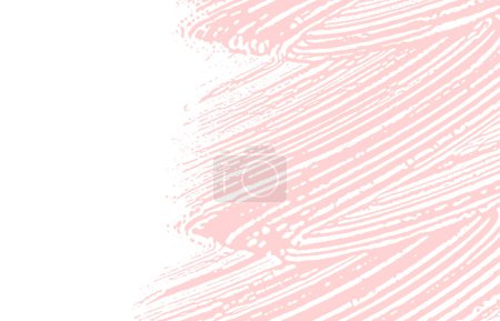 Illustration for Grunge texture. Distress pink rough trace. Fascinating background. Noise dirty grunge texture. Stunning artistic surface. Vector illustration. - Royalty Free Image