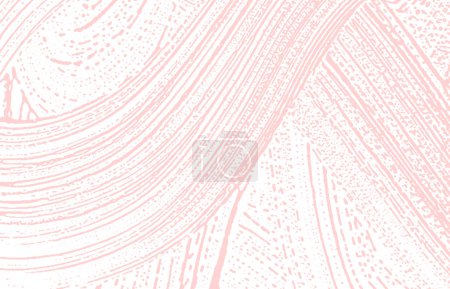Illustration for Grunge texture. Distress pink rough trace. Fascinating background. Noise dirty grunge texture. Nice artistic surface. Vector illustration. - Royalty Free Image