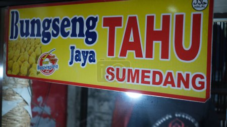 Photo for Bunseng Jaya is  specialis selling Sumedang Tofu. - Royalty Free Image