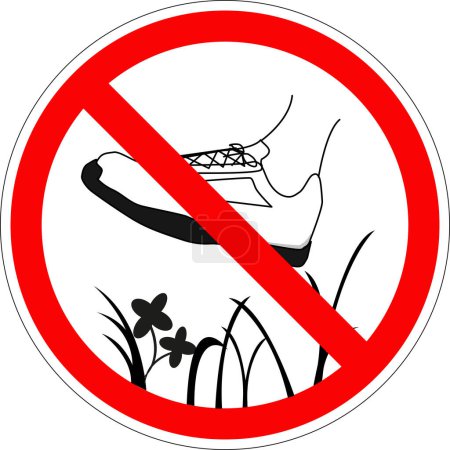 Irisches Schild: Kein Gehen auf dem Rasen