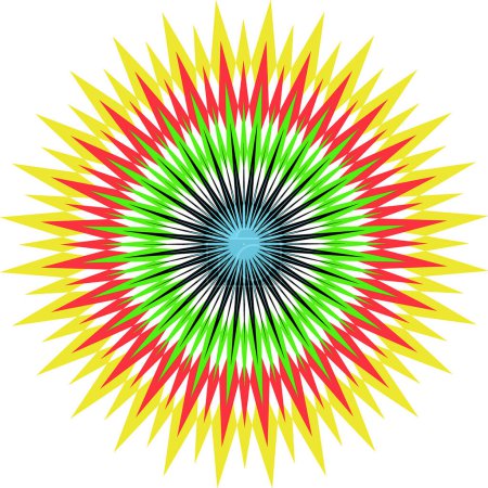 Téléchargez les illustrations : Arrire-plan abstrait du kaleidoscope. Texture de kaleidoscope multicolore - en licence libre de droit