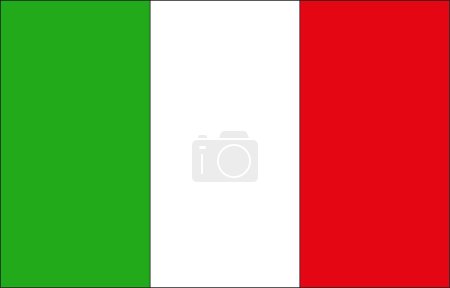 Bandera con colores italianos