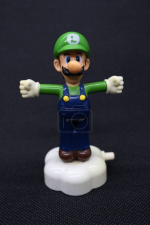 Photo for Mario bross figure with white background - Royalty Free Image